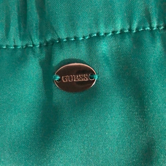 GUESS teal silk romper size small - Picture 6 of 8